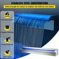 thumbnail image 3 of VEVOR Pool Fountain Stainless Steel, Pool Waterfall 23.6" x 4.5" x 3.1"(W x D x H) with LED Strip Light, Waterfall Spillway Rectangular Garden Outdoor, 3 of 9