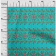 thumbnail image 1 of oneOone Tissu Polyester Lycra Tissu à Imprimé Floral en Blocs BTY 56 Pouces de Large, 1 of 4