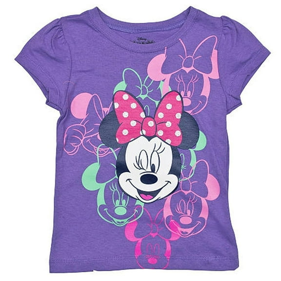 Disney Little Girls' Minnie Mouse Toddler Short Sleeve Tee Shirt 2T