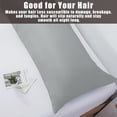 thumbnail image 5 of Body Cooling Pillow Cases Cover, Bamboo Rayon Pillowcases with Zipper Closure, Cool & Breathable Pillow Case for Hot Sleepers and Night Sweats, 20x54 inches, Sliver Grey, 5 of 10