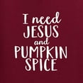 thumbnail image 6 of Wild Bobby I Need Jesus & Pumpkin Spice Inspirational/Christian Men Graphic Tee, Maroon, Medium, 6 of 6