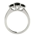 thumbnail image 5 of Mauli Jewels Engagement Rings for Women 1 Carat Three Stone Black Diamond Engagement Ring Crafted 4 Prong-Setting 14k Solid White Gold, 5 of 8