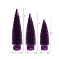 thumbnail image 4 of Vickerman LS191226 Arbre Ovale à Paillettes Prune 12-14-16 Po. - Ensemble de 3, 4 of 4