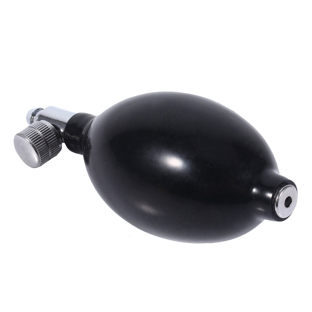 LYUMO Blood Pressure Latex Bulb,Inflation Blood Pressure Bulb,Replacement Black Manual Inflation Blood Pressure Latex Bulb With Air Release Valve