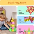 thumbnail image 4 of Juego de bloques de construcción de azulejos magnéticos PicassoTiles PB12 Kids 3+, 4 of 8