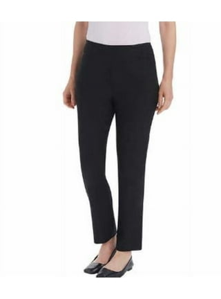 Style & Co Womens Ankle Pants Black Mid Rise Tummy Control Stretch 6 New