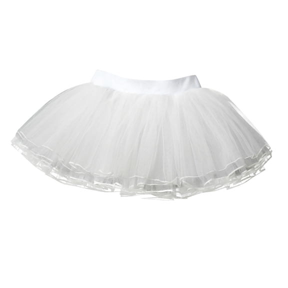 yillto Girls Leotards Skirts Elastic Waist Mesh Short Skirts Mesh Dance Skirt Clothes for 6-17 Years