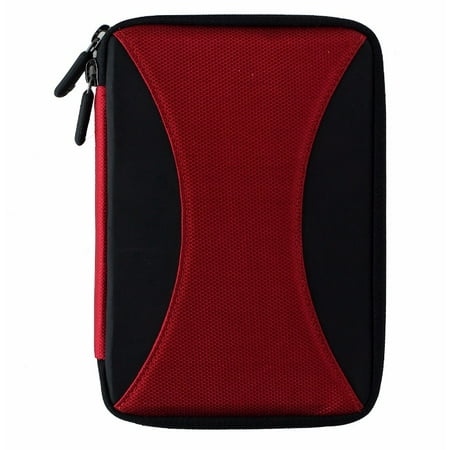M-Edge Latitude Jacket Protective Case Cover for Kindle 4, Touch - Black / Red