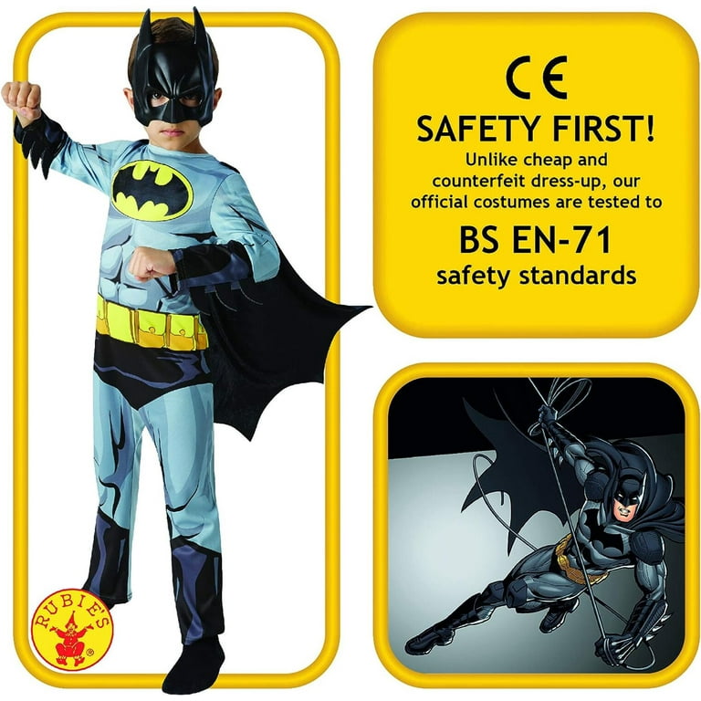 Batman Costume Classic Boys Comic Book Grey Batsuit Batman Costume Classic Boys Comic Book Grey Batsuit