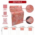thumbnail image 5 of Orange Red Coral Coastal Table Runner 72 Inches Long,Ocean Nautical Seaside Beach Cotton Linen Table Runners Dresser Scarves,Decorative Tabletop Scarf Furniture Cover for Home Dinner Party 13"x72", 5 of 8