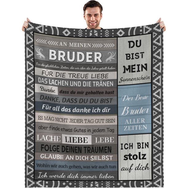 LHSHID Brother Birthday Gift Blanket Flannel Soft and Comfortable Anti static Bed Sofa Blanket 60x80in