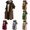 Coffee, variant on Women's Casual Midi-Length Belted Windbreaker Trench Coat Outerwear