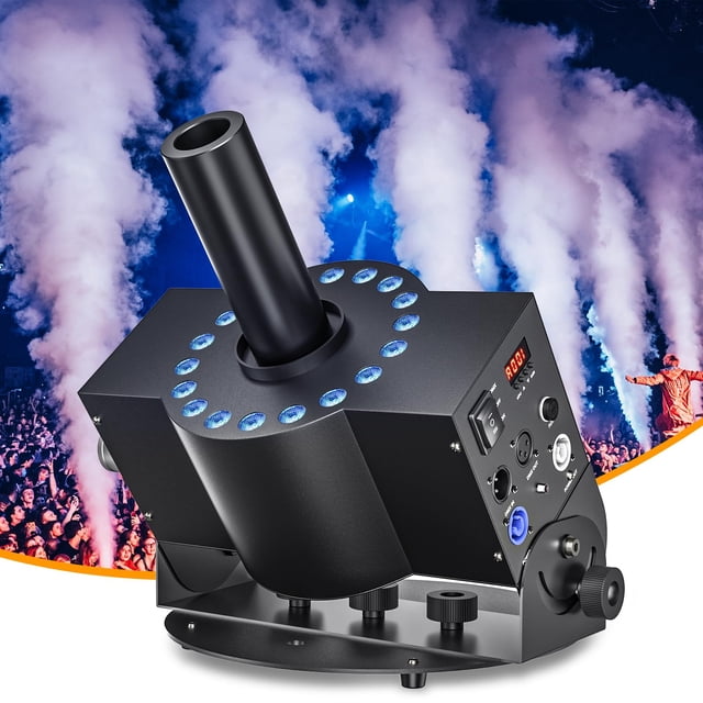 Cañón de CO2 Kiinsehtoq de 300 W con luces LED, 1 unidad