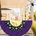 thumbnail image 5 of Halloween Decoration Flags Set of 2 - 17.7x35.4in Colorful Polyester Banners for Yard, Fence & Porch - Spooky Indoor/Outdoor Party Decor with Hanging Loops, Washable Halloween Fan Flags, 5 of 6