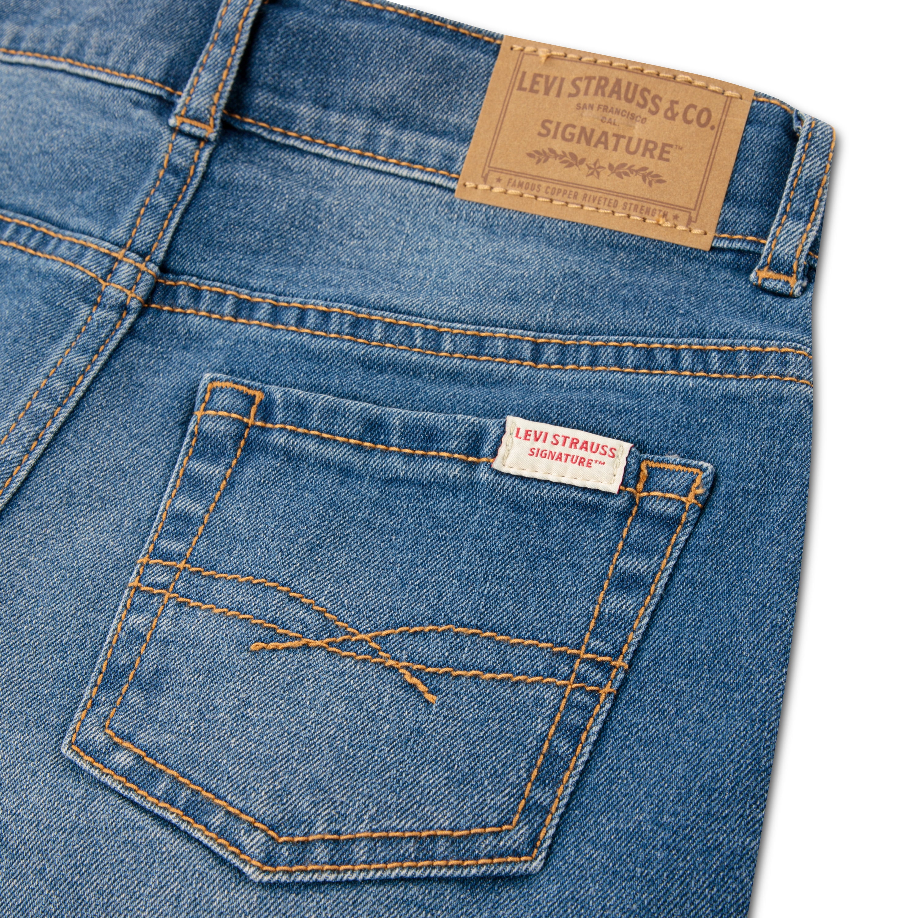 Levi Strauss Signature Girls High Rise 3" Denim Shorts, Sizes 5-18