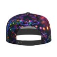 thumbnail image 5 of Flat Bill Trucker Hats for Women Men - Glowing Chameleon Fantasy Art Adjustable Flat Baseball Cap Snapback Hats Dad Hats for Men, 5 of 7