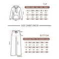 thumbnail image 5 of Cadmus Lounge Sets for Women 2-Piece Fall Sweatsuits Comfy Wide Leg Sweatpants and Long Sleeve Hoodies Outfits, Regular/ Tall, 5 of 8