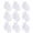 White, variant on 9 Pairs Cotton Baby Mittens, No-Scratch Design with Elastic Wrist for 0-6 Months Infants, Soft and Skin-Friendly