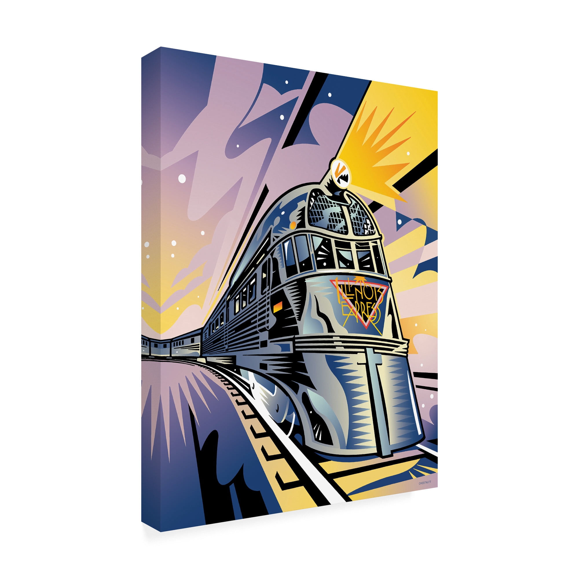 Trademark Fine Art 'Pioneer Zephyr' Canvas Art by David Chestnutt