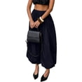 thumbnail image 3 of Palazzo Pants for Women Wide Leg Flowy Baggy Balloon Pants Women Elastic High Waist Pleated Barrel Harem Pants Fashion Vacation Lantern Joggers Black L, 3 of 10