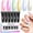 6 Colors Shine Light Brilliance, variant on SAVILAND Hema-Free Poly Extension Gel Nail Kit: 6 Poly Gel Colors Fine Shimmer White Yellow Pink Poly Extension Gel Nail Kit, Long Lasting Hardness Poly Gel for Nourishing Nail Salon DIY Manicure