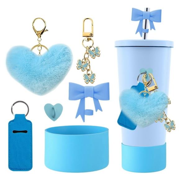 Boreal Craft Hairball Pendant Silicone Cup Set Bow Straw Stuffed Couple Heart Key Chain Mugs for Painting Vintage Stacking Mugs Drinking Cups Set Coffee Cups Ceramic Bulk Wooden Coffee Cup Set Cups