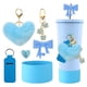 thumbnail image 2 of Colgante Bola De Pelo, Juego De Tazas De Silicona, Lazo, Pajita, Pareja De Peluches, Llavero Con Forma De Corazón., 2 of 4