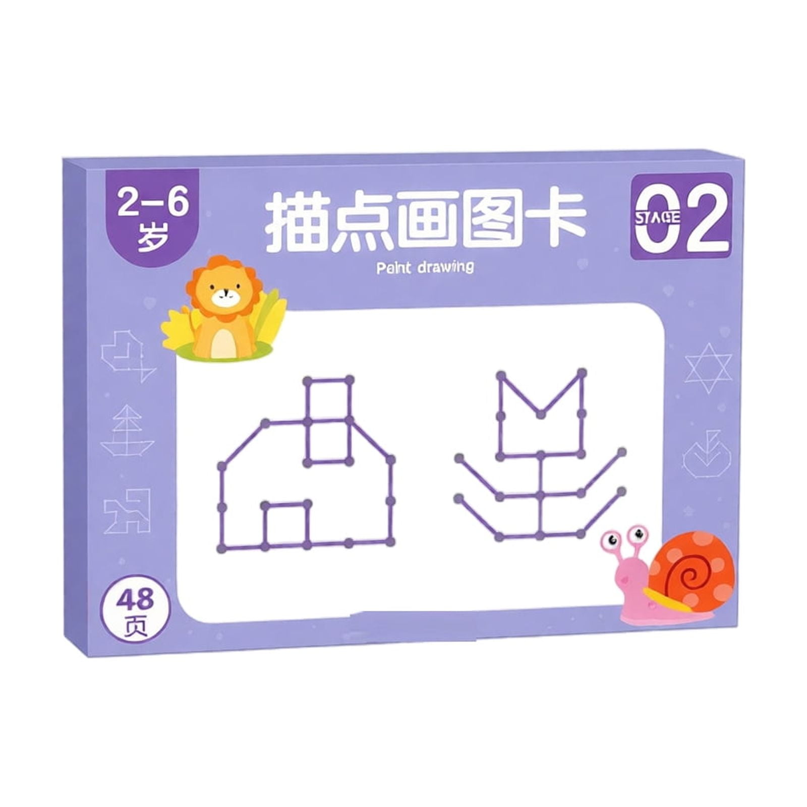 Clearance! Toddler Drawing Tracing Notebook - Reusable Pen Control Activity Dot-to-Dot Pages for Preschool Erasable Fine Motor Skill Book Educational Toys