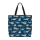 thumbnail image 1 of Easygdp Cartoon Surfer Sharks Bolsa Tote para Mujer, Bolso de Hombro para Trabajo, Playa, Viajes, Compras y Supermercado, 1 of 7