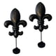 thumbnail image 4 of Apliques decorativos de pared de hierro forjado, candelabros de pilar colgantes rústicos vintage Negro, 4 of 8