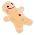 thumbnail image 3 of SHISUYAN 1Set Plush Dog Pet Toy Cartoon Gingerbread Man Shape Brown For Christmas Celebration, 3 of 9