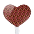 thumbnail image 2 of The Shining Floor Pattern Heart Love Cupcake Picks Toppers Decoration Set of 6, 2 of 7