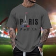thumbnail image 2 of Playeras Lisas Para Hombre, Camiseta Con Cuello De Botones Estampados Con Bandera Del Día De La Independencia Para Hombre, Camisa, Pantalones Cortos De Manga, 2 of 4