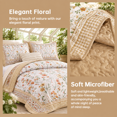 Terracott Quilt Pattern Fall Quilts Set Queen 3 Terracotta Cream Bedspread - Walmart.com