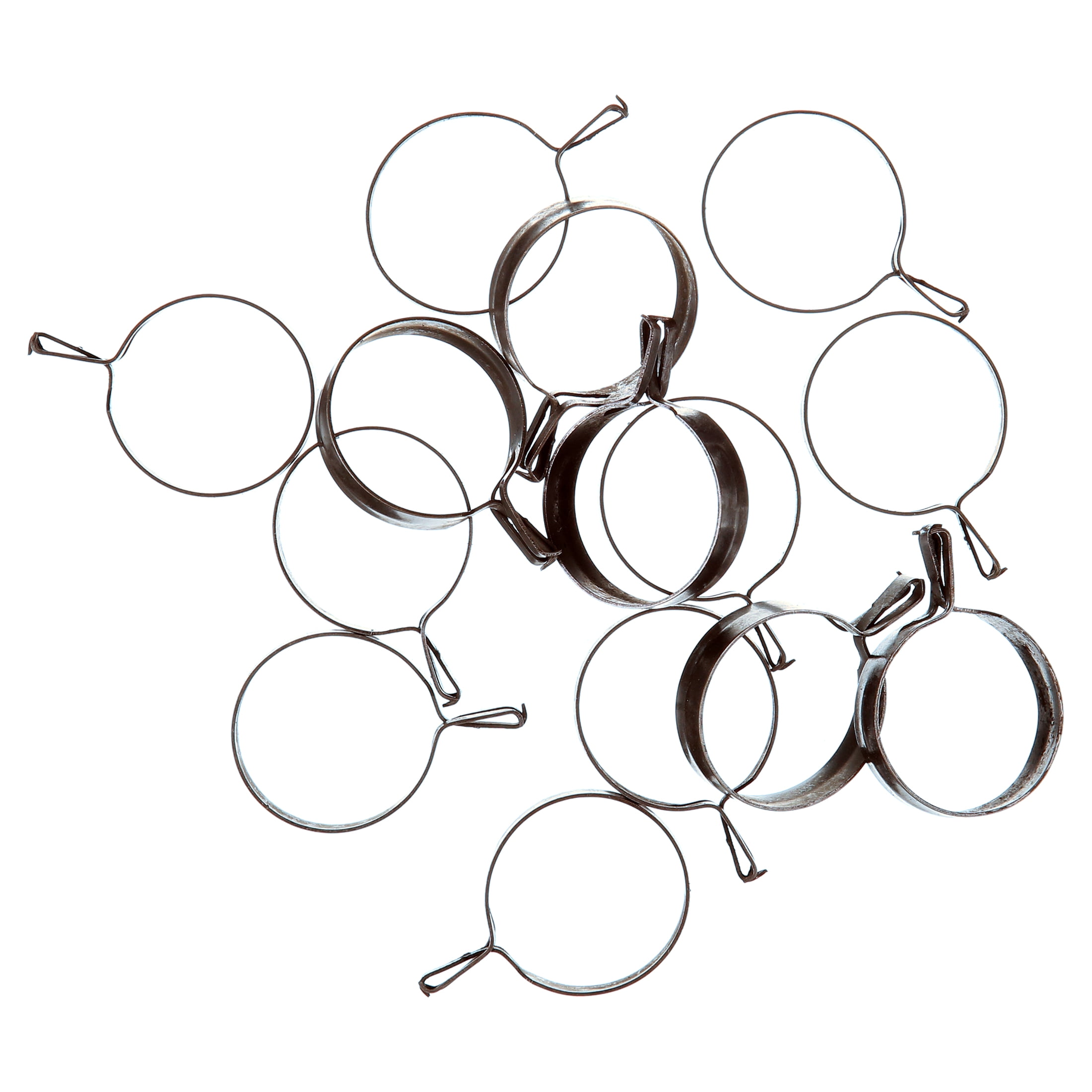 Mainstays Café Curtain Clip Rings, 14 pack, Bronze