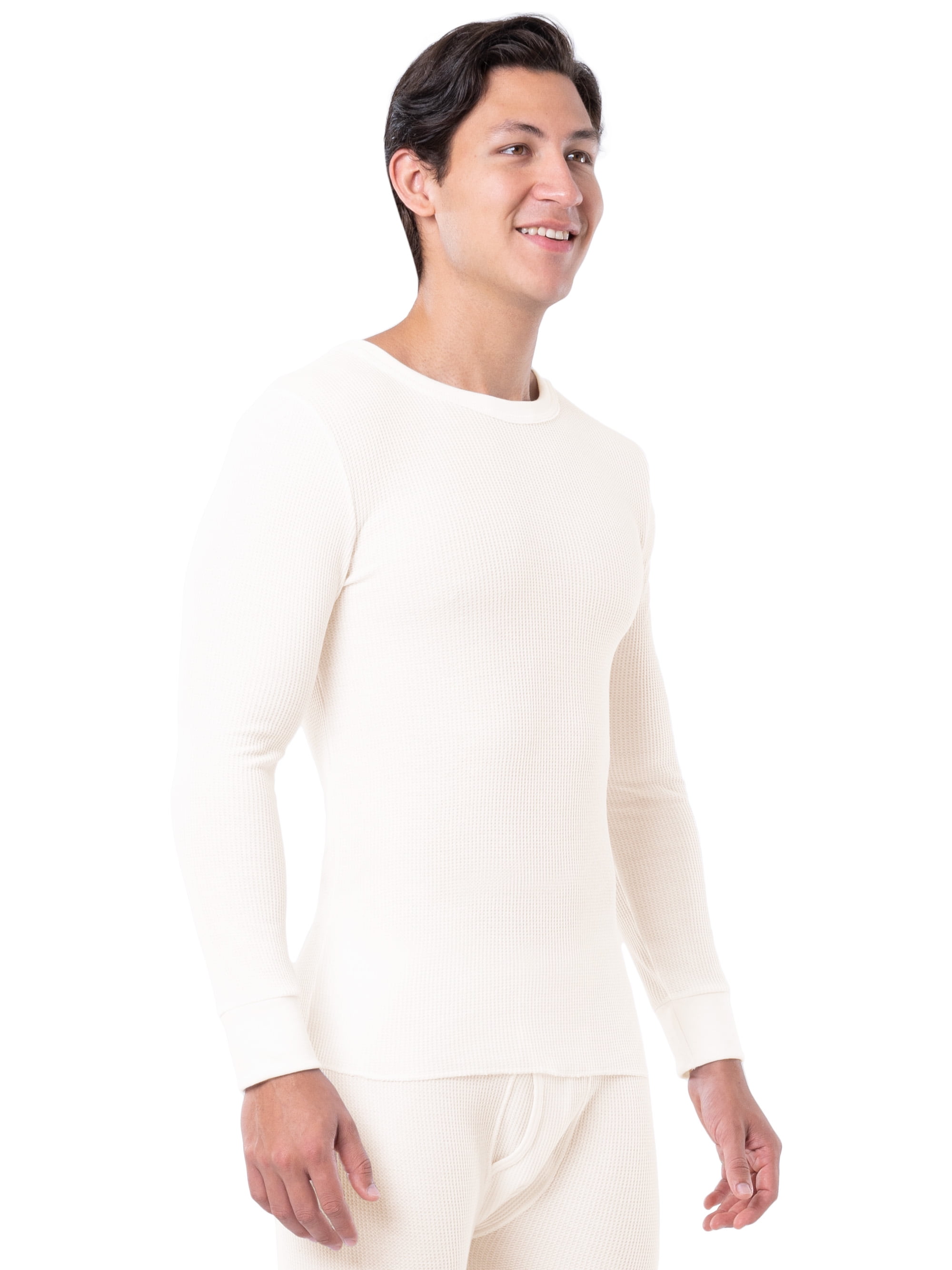 Fruit of the Loom Men's Thermal Waffle Crew Top, Sizes S-5XL
