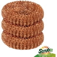 thumbnail image 3 of Copper Coated Scourers for Kitchen Heavy Duty Cleaning, 3 of 6