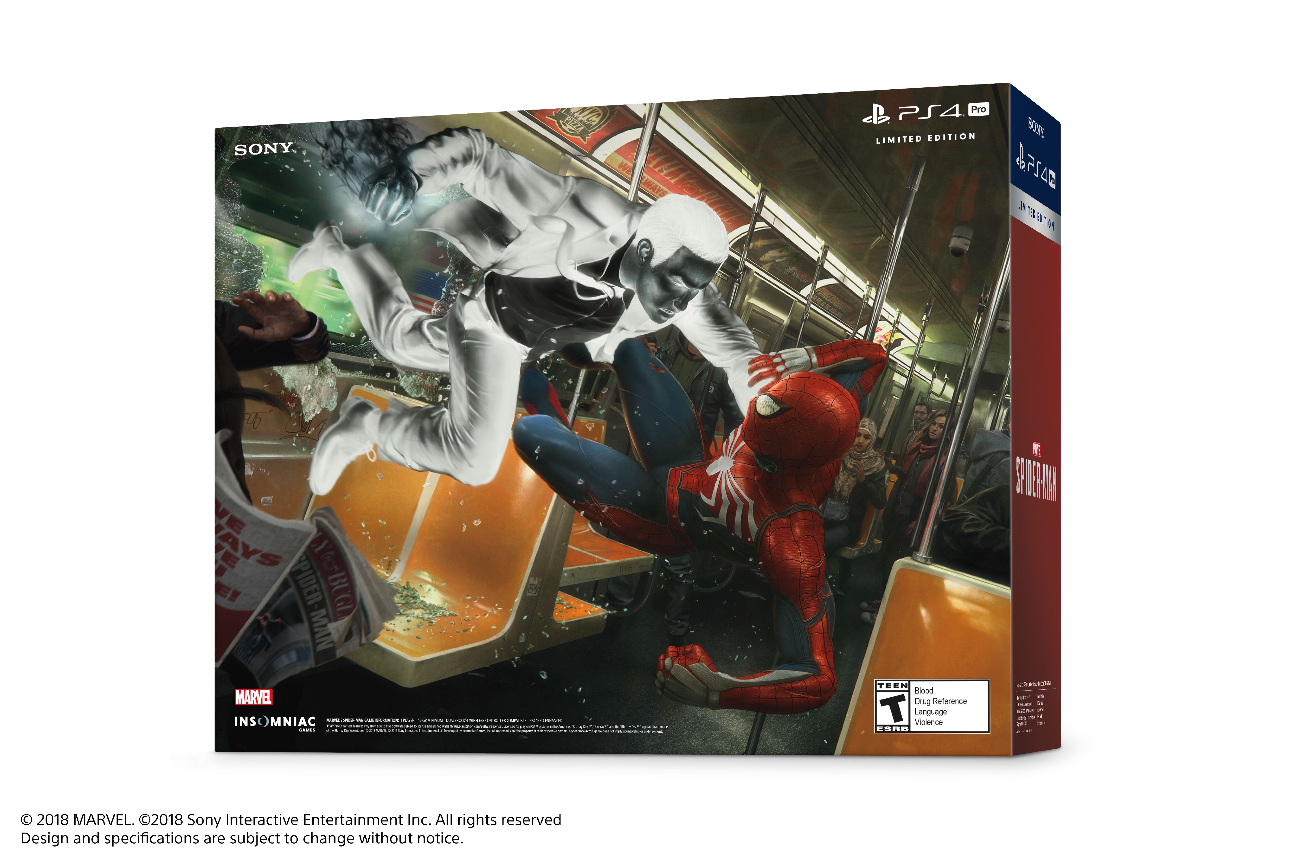 Sony Limited Edition Marvels Spider-Man PS4 Pro 1TB Bundle, Red - image 5 of 8