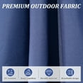 thumbnail image 6 of 6.5'x10' Rectangle Patio Umbrella with Crank and Tilt - UV Resistant Outdoor Market Umbrella, Navy Blue, Aluminum Frame 6 Reinforced Ribs for Pool Deck Garden, 250g Polyester Fade-Resistant Canopy, 6 of 7