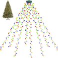 thumbnail image 1 of EIMELI Christmas Tree Lights with Ring   Christmas String Lights 6.6FT 8 Strands 280 LED with 8 Lighting Modes  Outdoor Indoor Fairy String Lights for 6/7/8ft Xmas Tree Decorations  Multi, 1 of 9