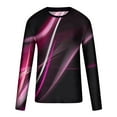 thumbnail image 4 of Lilgiuy Men Casual Round Neck Short Sleeve Pullover Line 3D Printed T-Shirt Blouse Basic Large Tall, 4 of 5