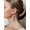 thumbnail image 4 of Pendientes de araña para novias Laklulu SWEETV, pendientes colgantes con cristales de imitación para mujeres y novias, 4 of 6