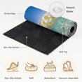 thumbnail image 6 of Entryway Rug 2'x3', Summer Ocean Kitchen Runner Rugs Non-Slip Carpet Mats, Tropical Floral Leaves Coastal Water Ripples Bedside Rugs Runners Washable Floor Carpet for Bathroom Laundry Room, 6 of 8