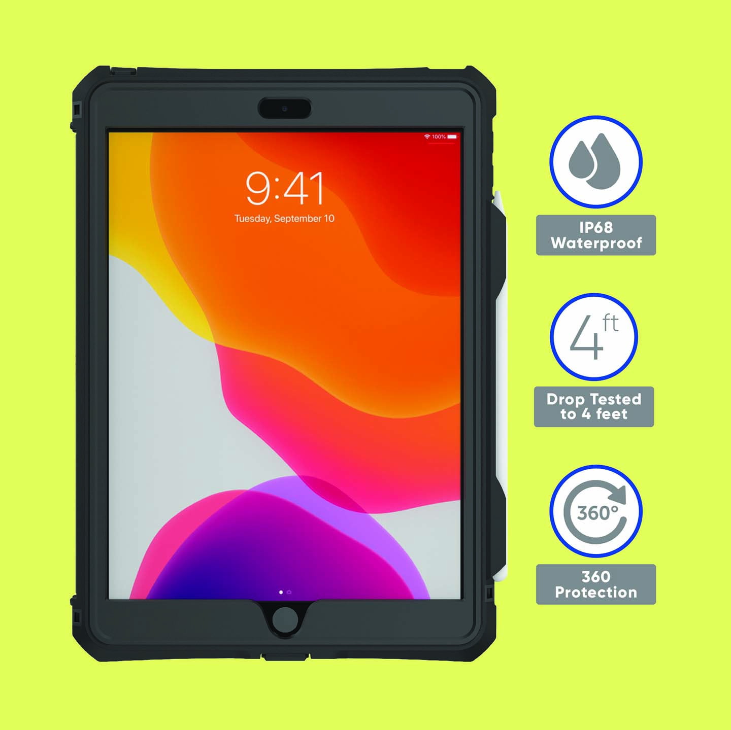 onn. Waterproof Tablet Case for 10.2" iPad (7th Gen, 2019) Walmart