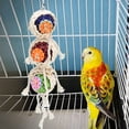 thumbnail image 3 of 2 uds mascota pájaro loro columpio paja Sepak takraw masticar juguete jaula colgante juguetes para periquitos cacatúas, 3 of 13