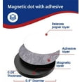thumbnail image 3 of Small Magnet Dots with Adhesive Backing,Happon 100 Pcs Flexible Self Adhesive Magnets,Small Sticky Magnets for Crafts DIY School Office Home, 3 of 8
