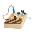 thumbnail image 3 of Interruptor de juguete Montessori, juguete educativo sensorial, juguete de viaje, tablero ocupado de madera para niños de 2, 3 y 4 años, regalos de cu Baoblaze tablero ocupado, 3 of 8