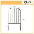 thumbnail image 2 of NEX Decorative Garden Fence 10 Pack Garden Metal Fence Panel Border for Yard Decor, 2 of 6