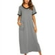 thumbnail image 5 of Sonducket Batas de algodón para mujer: ropa de dormir favorecedora y cómoda Camisones y camisones de mujer de ajuste cómodo Gris-plata L 2Conjunto, 5 of 6