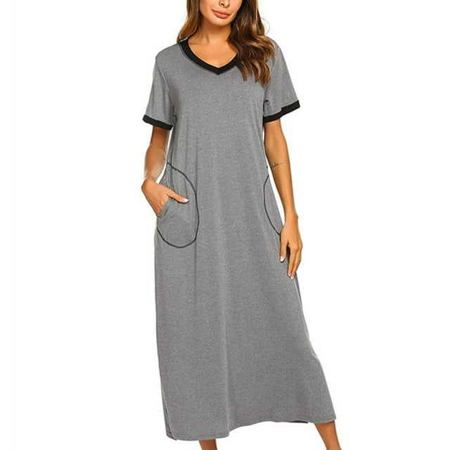 Sonducket Batas de algodón para mujer: ropa de dormir favorecedora y cómoda Camisones y camisones de mujer Camisón Type3 NO3